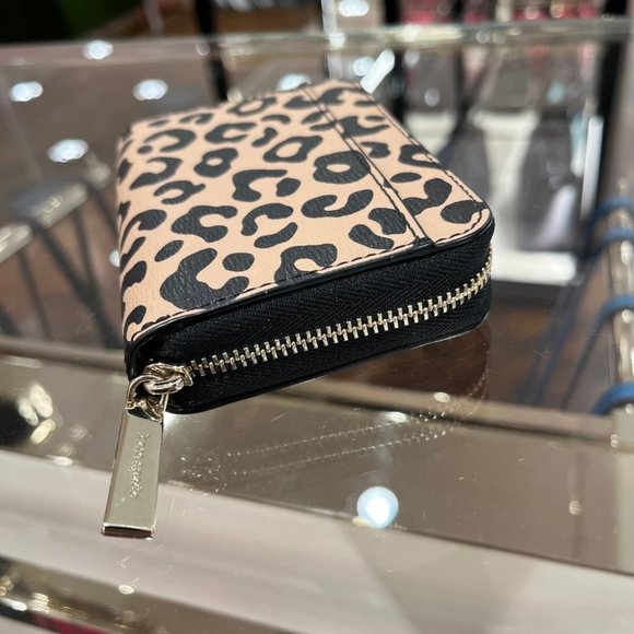 KATE SPADE DARCY GRAPHIC LEOPARD SMALL ZIP CARDCASE WALLET W/GIFT POUCH - Picture 3 of 9
